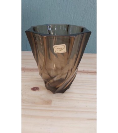 VASE VERRE FUME NOIR LUMINARC