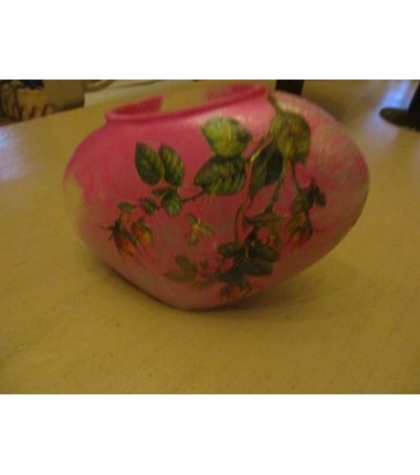 VASE PLAT ROSE FUCHSIA