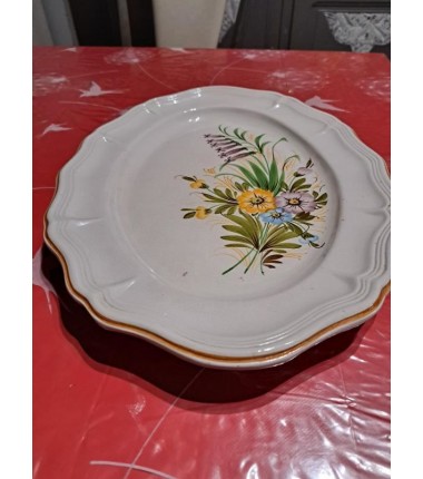 PLAT DE SERVICE MOTIF FLORAL 