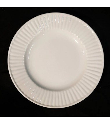 5 ASSIETTES PLATES BLANCHES