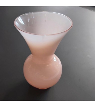 VASE OPALINE ROSE