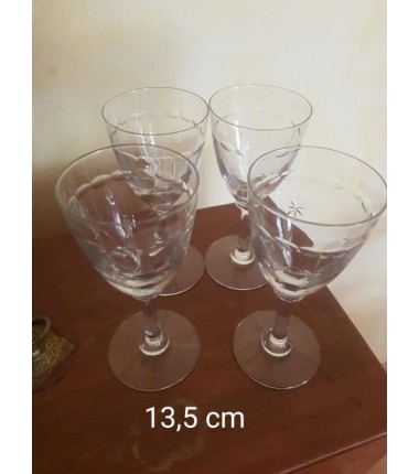 4 VERRES 13,5 CM