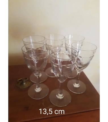 6 VERRES 13,5 CM