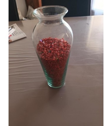 PETIT VASE GRAIN ROUGE