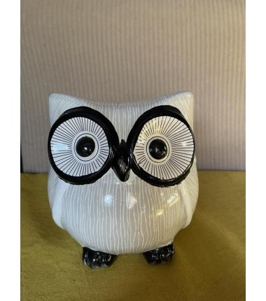 STATUETTE HIBOU EN CERAMIQUE 