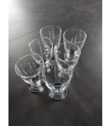 6 VERRES CONIQUES 