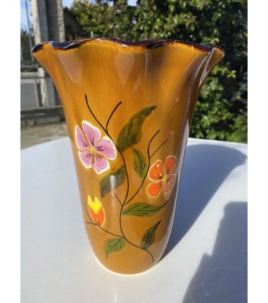 VASE CERAMIQUE POET LAVAL FLEURI